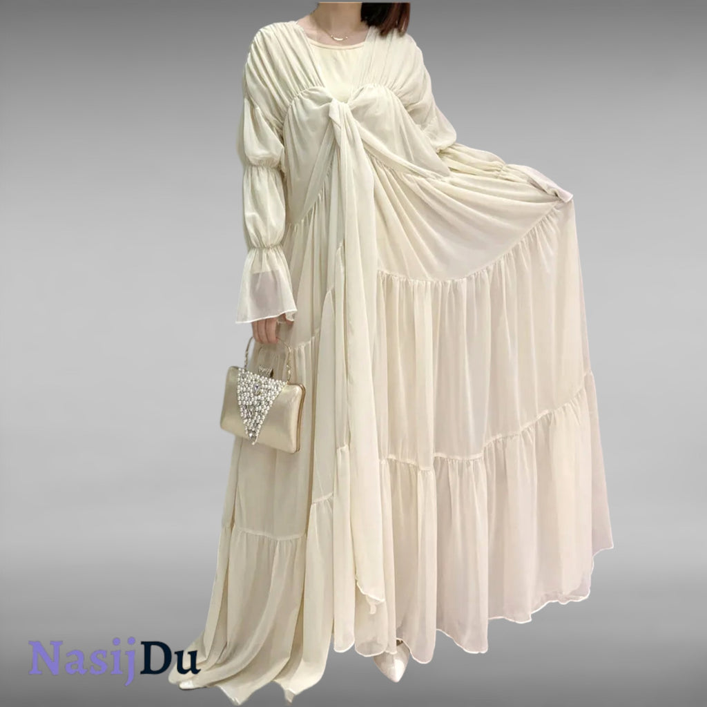 Abaya aux Manches Bouffantes Rêveuses