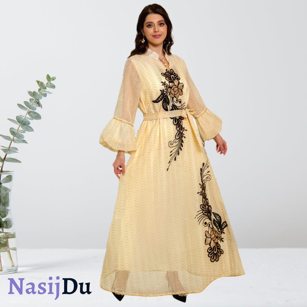 Abaya Brodée d'Élégance