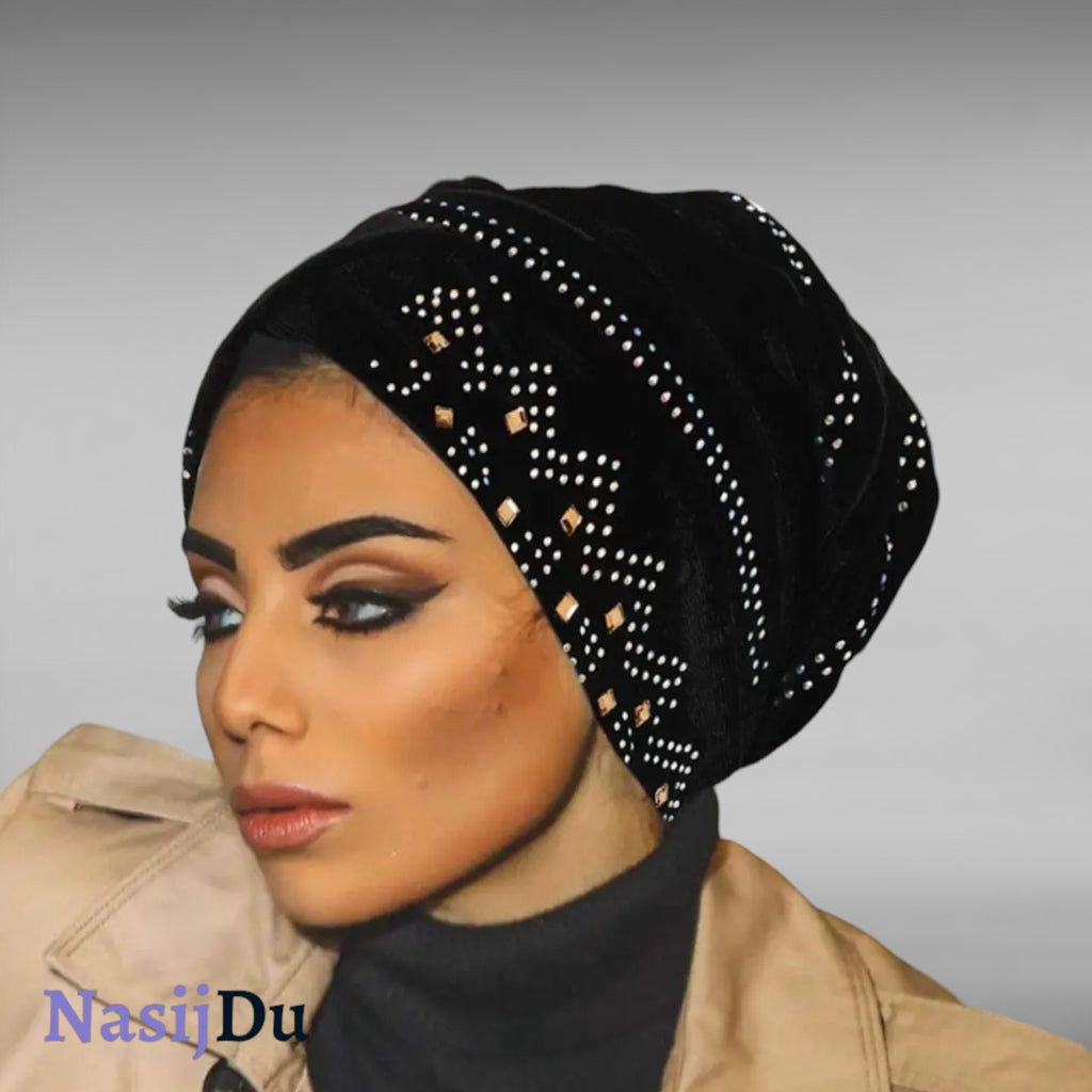 Voile Hijab en Velours Opulent