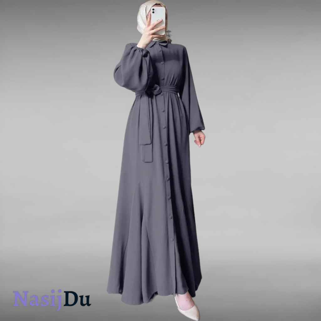 Abaya d'Hiver Purement Élégante