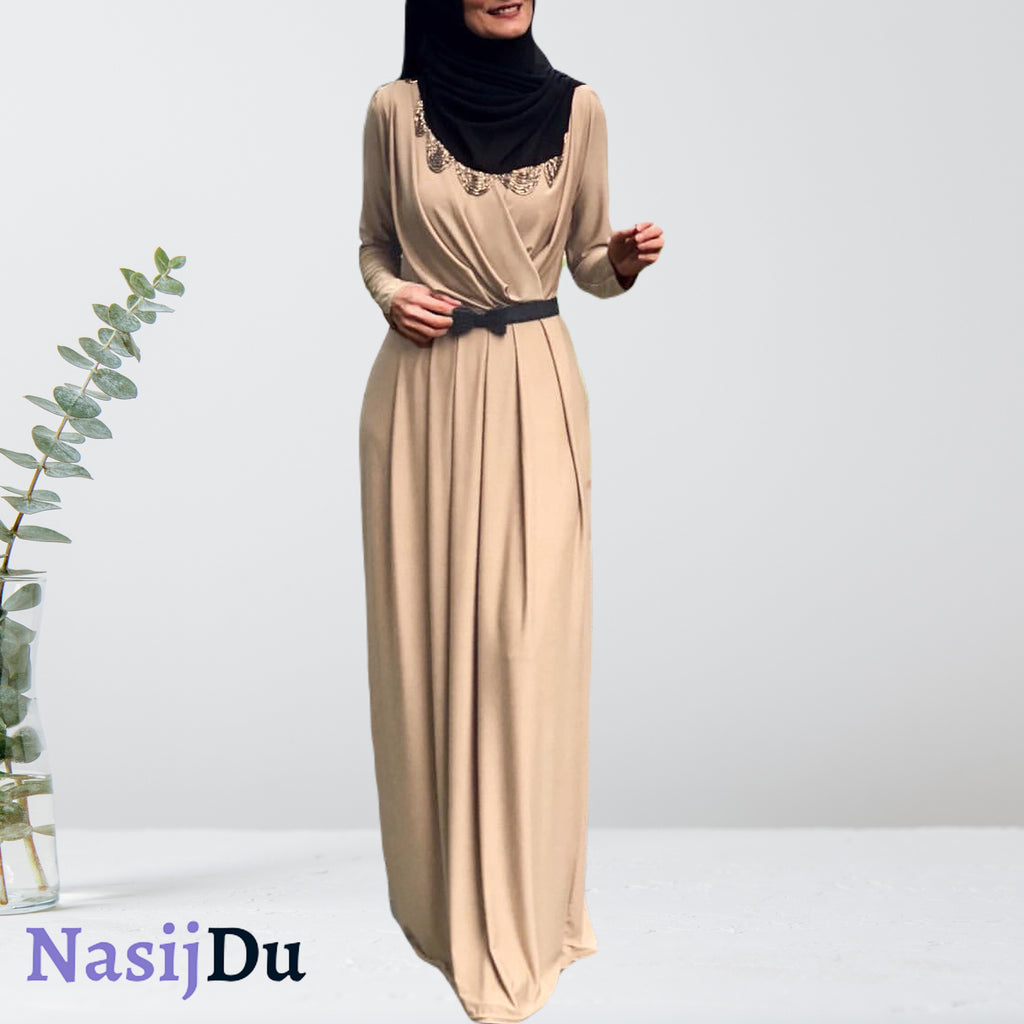 Abaya Casual Col en V